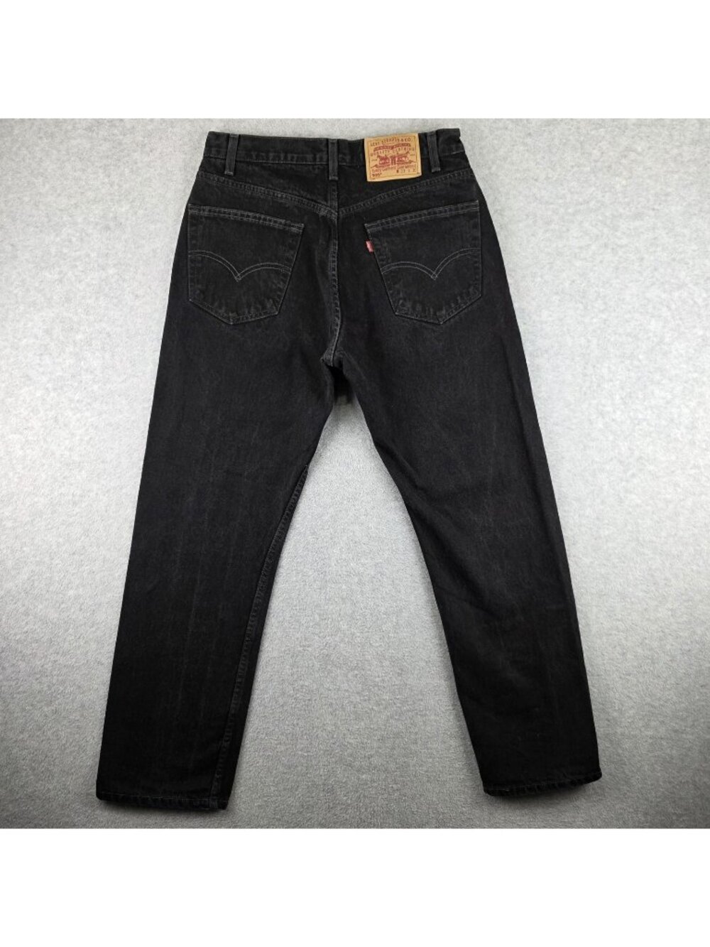 Levi's 505 Jeans Mens 33x30 Black Regular Fit Straight Denim Red Tab 1999